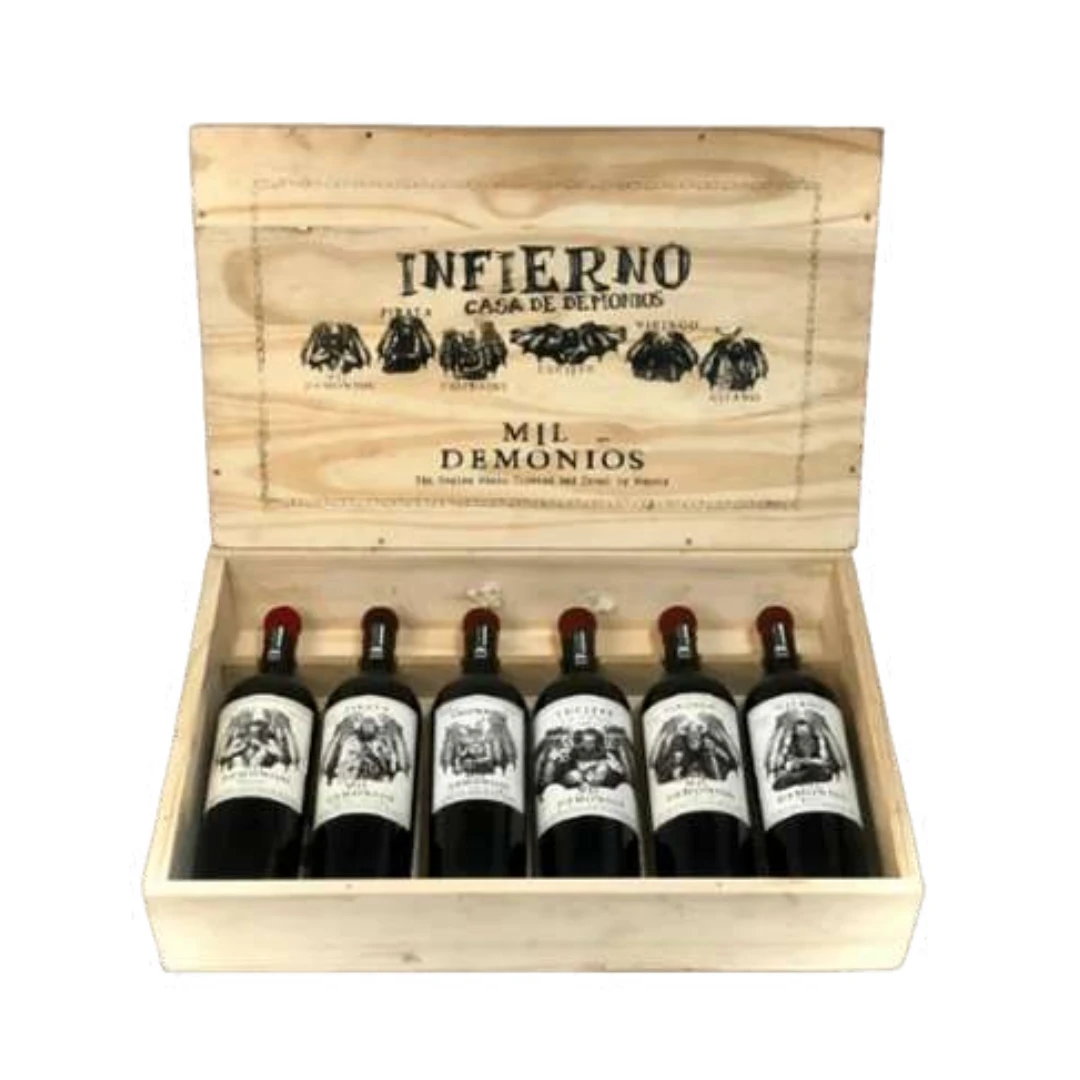 MIL DEMONIOS INFIERNO CAJA MADERA