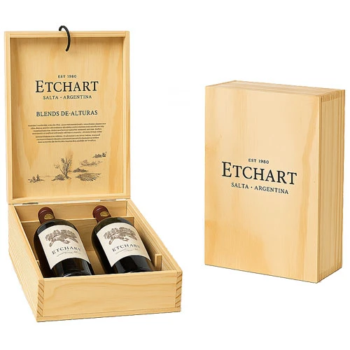ETCHART ASSEMBLAGE MALBEC ESTUCHE MADERA X2